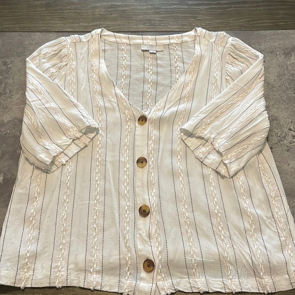 Loft white top